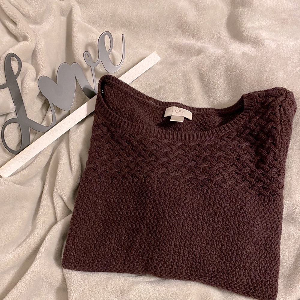 Deep Burgundy / Maroon Loft Sweater - Picture 1 of 4